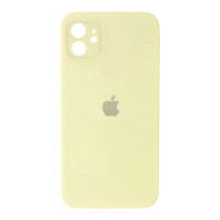 Чохол Silicone Case Full Camera Square для iPhone 11 Pastel yellow